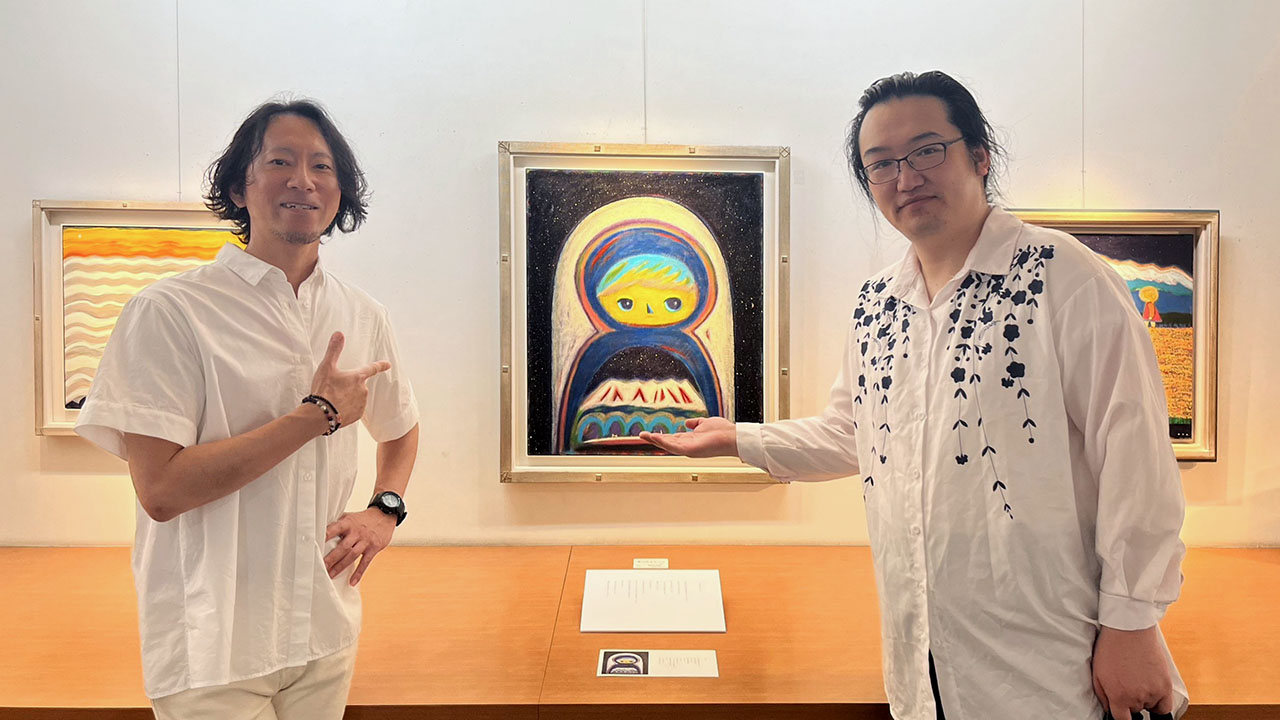 役員の活動／オーガ ベン洋画展 『僕の在るところ』訪問
