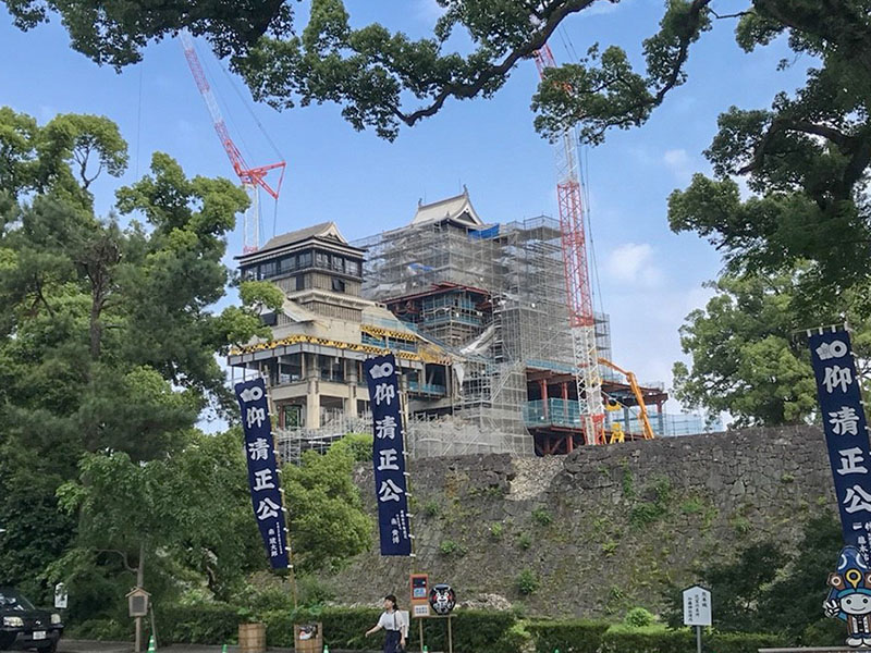 修復途上の熊本城